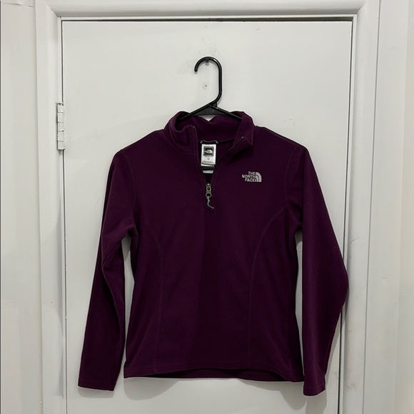 The North Face Purple Quarter-Zip Pullover - Picture 1 of 3